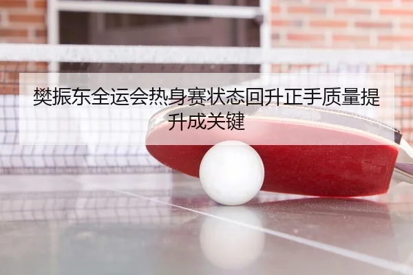 樊振东全运会热身赛状态回升正手质量提升成关键